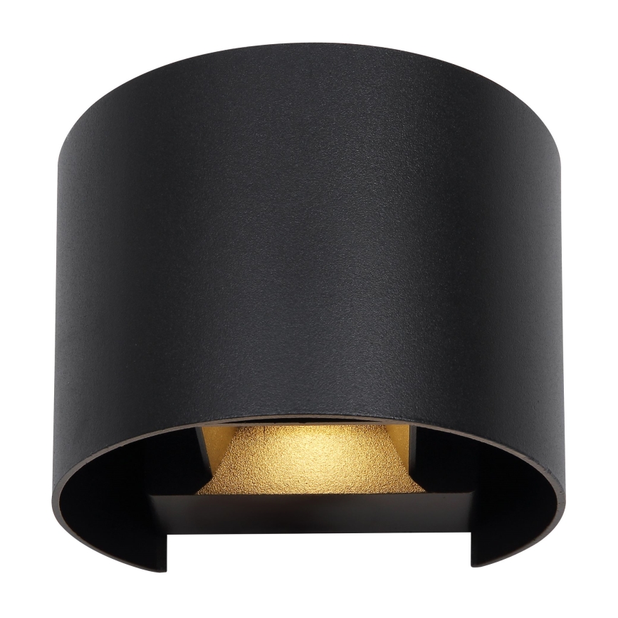 Globo - LED udendørs væglampe 2xLED/3W/230V IP54 sort