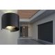 Globo - Udendørs LED væglampe 2xLED/3W/230V IP44 sort