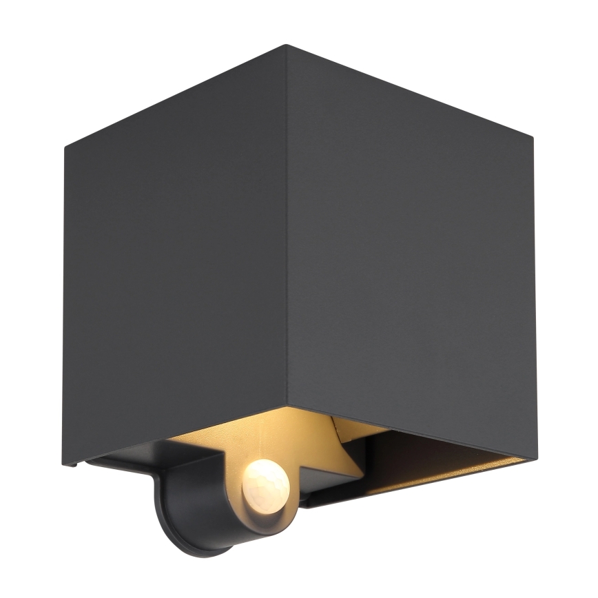Globo - LED udendørs væglampe med sensor 2xLED/3W/230V IP54