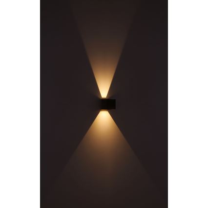 Globo - Udendørs LED væglampe 2xLED/3W/230V IP44 brun