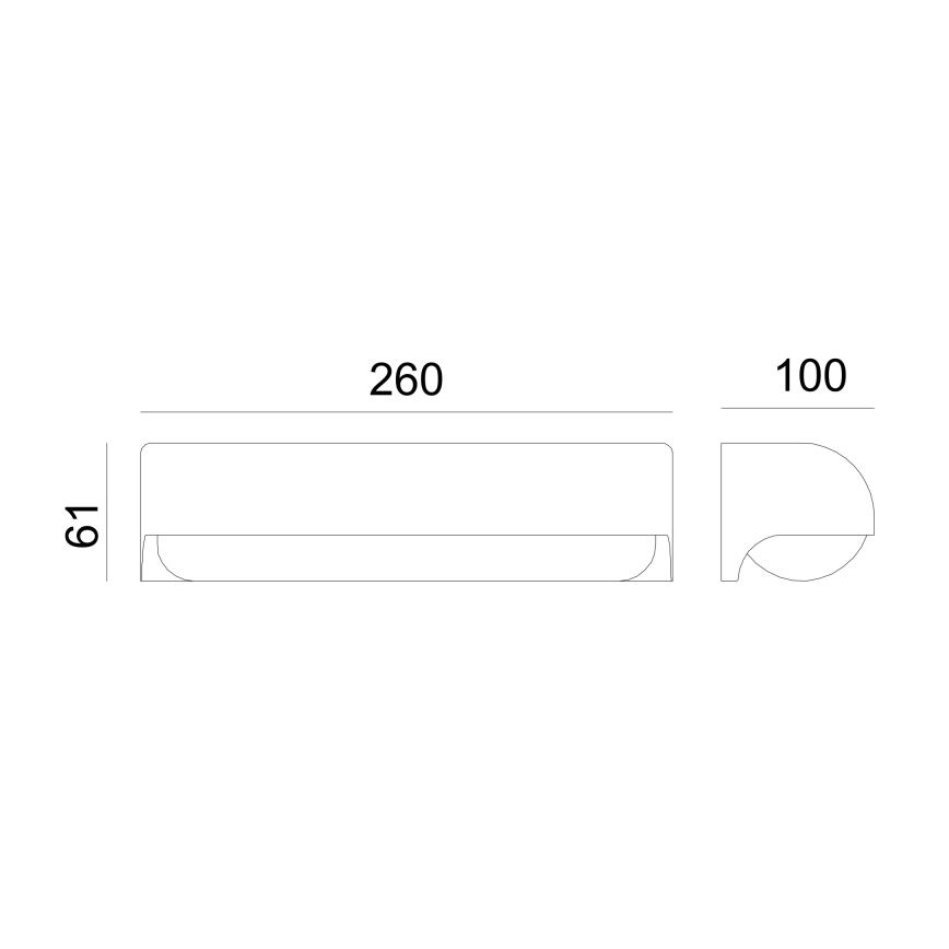 Globo - Udendørs LED væglampe LED/10W/230V IP54