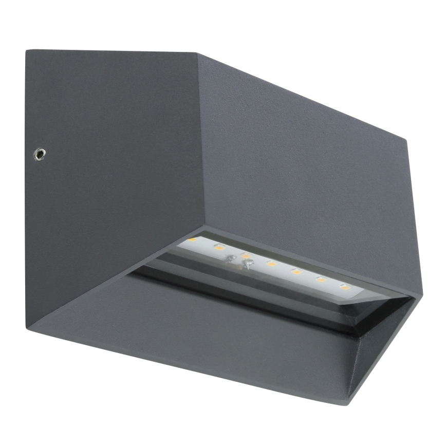 Globo - Udendørs LED væglampe LED/7W/230V IP54 antracit
