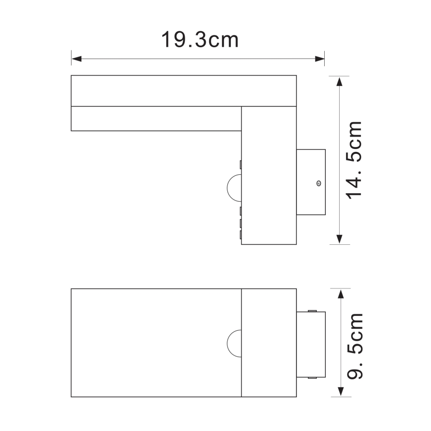 Globo - LED udendørslampe med sensor LED/9,5W/230V IP44