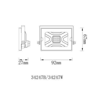 Globo - LED projektør LED/10W/230V IP65