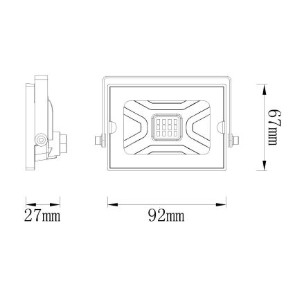 Globo - LED projektør LED/10W/230V IP65