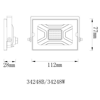 Globo - LED projektør LED/20W/230V IP65