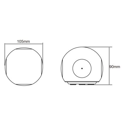 Globo - LED udendørs vægarmatur LED/4,5W/230V IP54