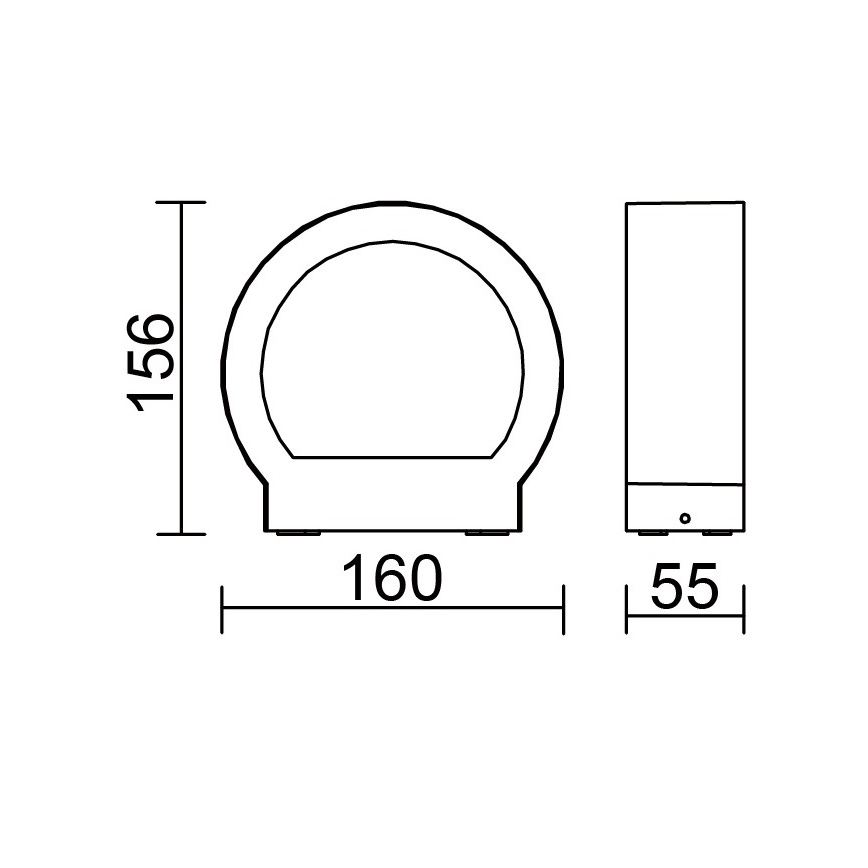 Globo - LED udendørs væglampe LED/6W/230V IP54