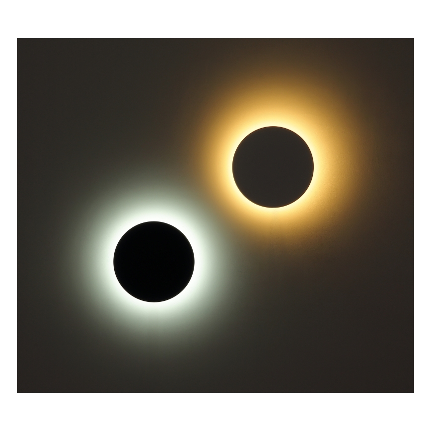 Globo - Udendørs LED væglampe LED/15W/230V 3000/4000/6000K diameter 25,2 cm IP44 sort