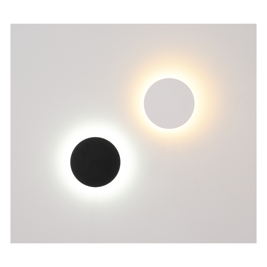 Globo - Udendørs LED væglampe LED/15W/230V 3000/4000/6000K diameter 25,2 cm IP44 sort