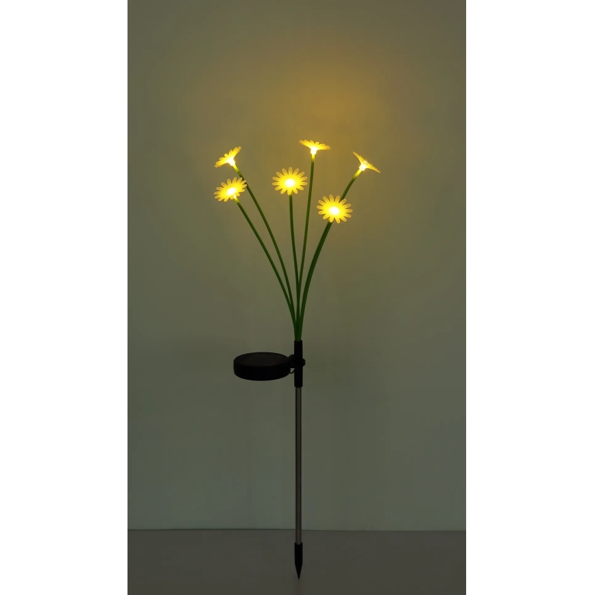 Globo - LED-solcellelampe 6xLED/3V IP44 600 mAh blomstformet