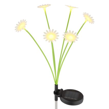 Globo - LED-solcellelampe 6xLED/3V IP44 600 mAh blomstformet