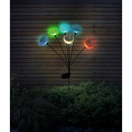 Globo - LED RGB solcellelampe 6xLED/1,2V IP44 300 mAh