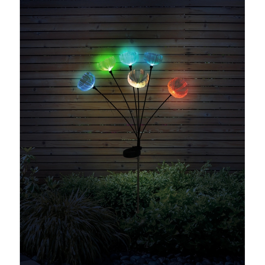 Globo - LED RGB solcellelampe 6xLED/1,2V IP44 300 mAh