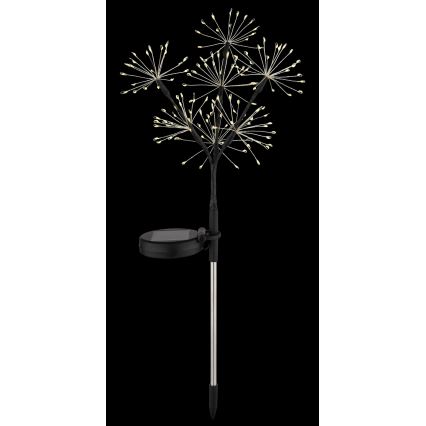 Globo - LED solcellelampe 3xLED/3V IP44 600 mAh fyrværkeri