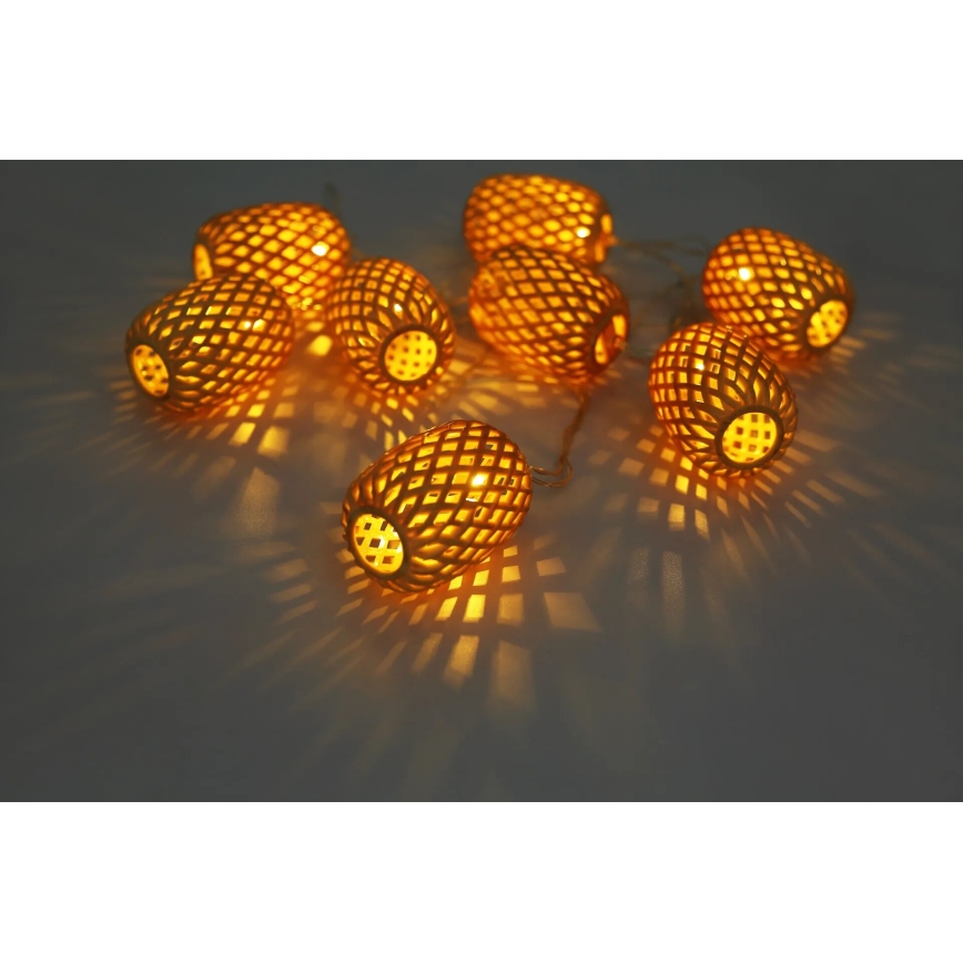 Globo - Soldrevet LED lyskæde LED/0,06W/3V 650 cm IP44