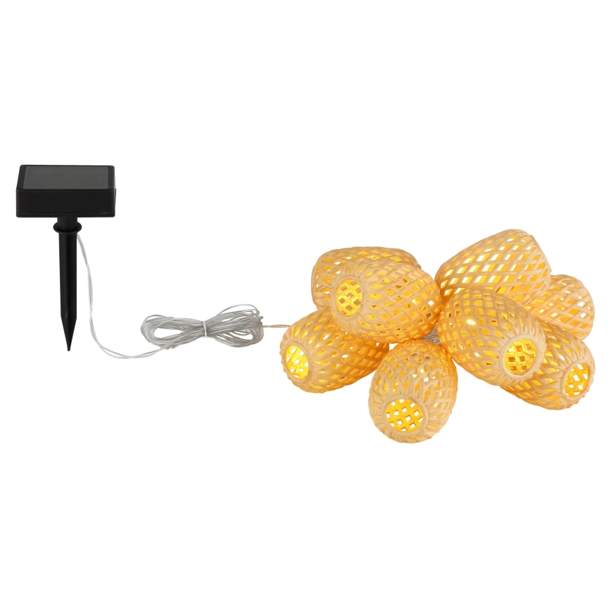 Globo - Soldrevet LED lyskæde LED/0,06W/3V 650 cm IP44