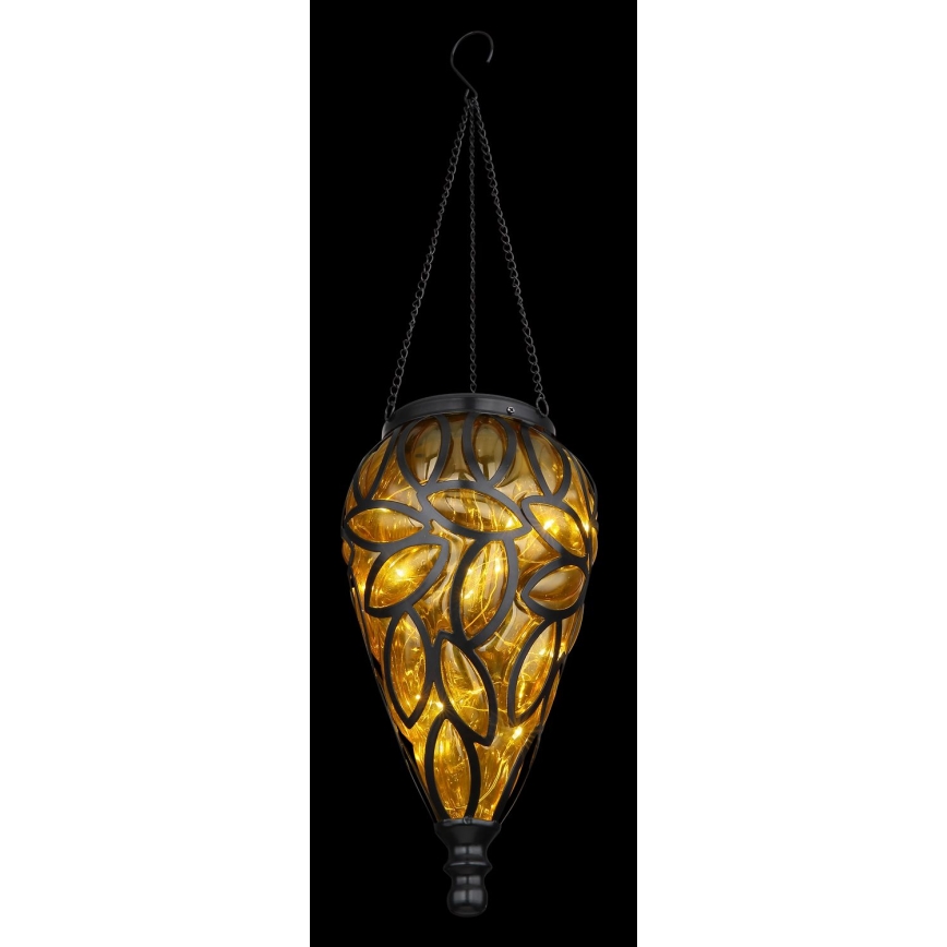 Globo - LED solcellelampe LED/0,9W/3,2V IP44 gul