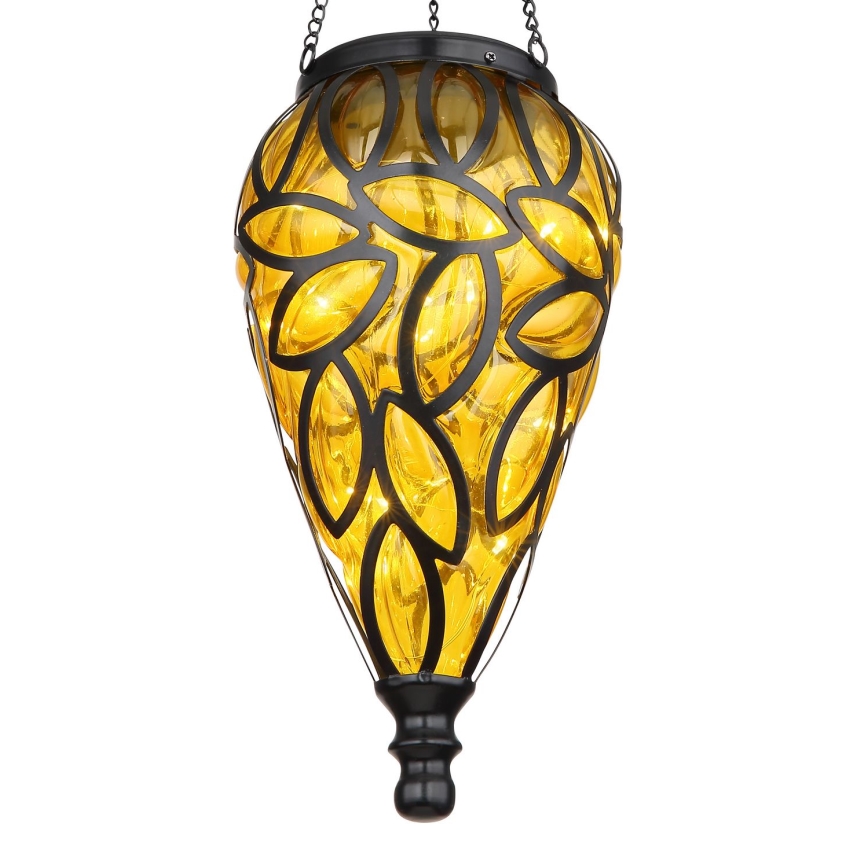 Globo - LED solcellelampe LED/0,9W/3,2V IP44 gul