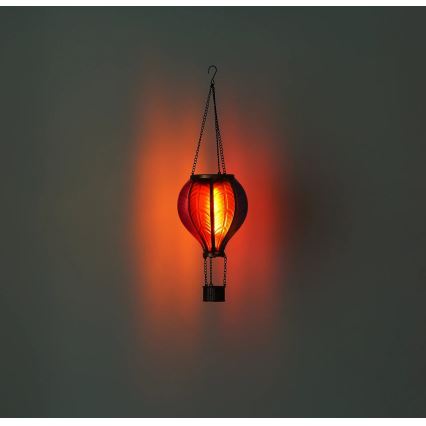 Globo - Soldrevet pendeldekoration 20xLED/0,5W/3V IP44 flyvende ballon