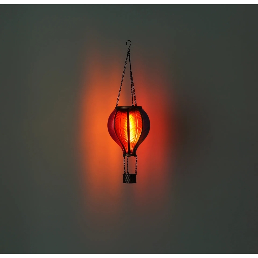 Globo - Soldrevet pendeldekoration 20xLED/0,5W/3V IP44 flyvende ballon