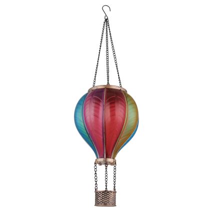 Globo - Soldrevet pendeldekoration 20xLED/0,5W/3V IP44 flyvende ballon