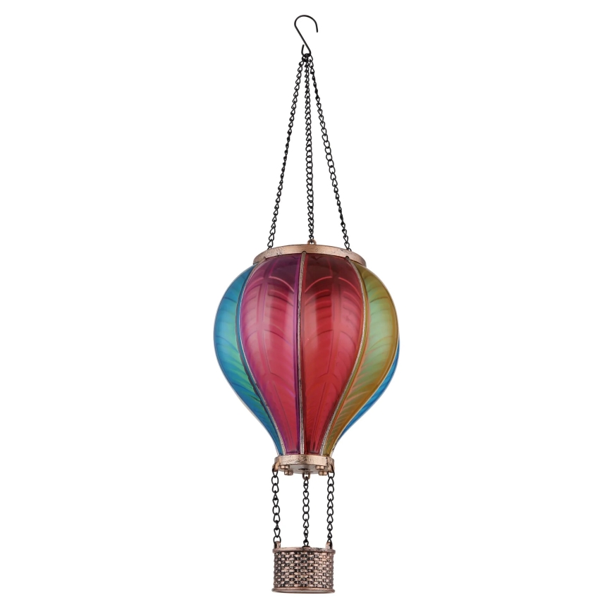 Globo - Soldrevet pendeldekoration 20xLED/0,5W/3V IP44 flyvende ballon