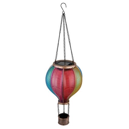 Globo - Soldrevet pendeldekoration 20xLED/0,5W/3V IP44 flyvende ballon