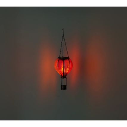 Globo - Soldrevet LED pendeldekoration 20xLED/0,5W/3V IP44 flyvende ballon