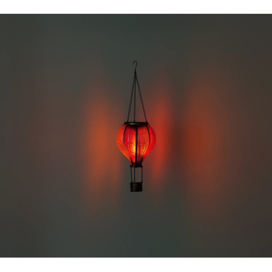 Globo - Soldrevet LED pendeldekoration 20xLED/0,5W/3V IP44 flyvende ballon