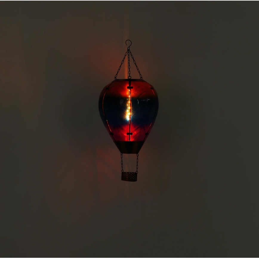 Globo - LED Soldrevet pendeldekoration 24xLED/0,2W/3V IP44 Flyvende ballon