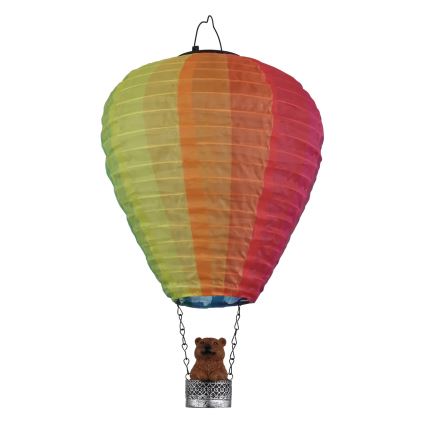 Globo - Soldrevet LED pendeldekoration 24xLED/0,06W/3V IP44 flyvende ballon