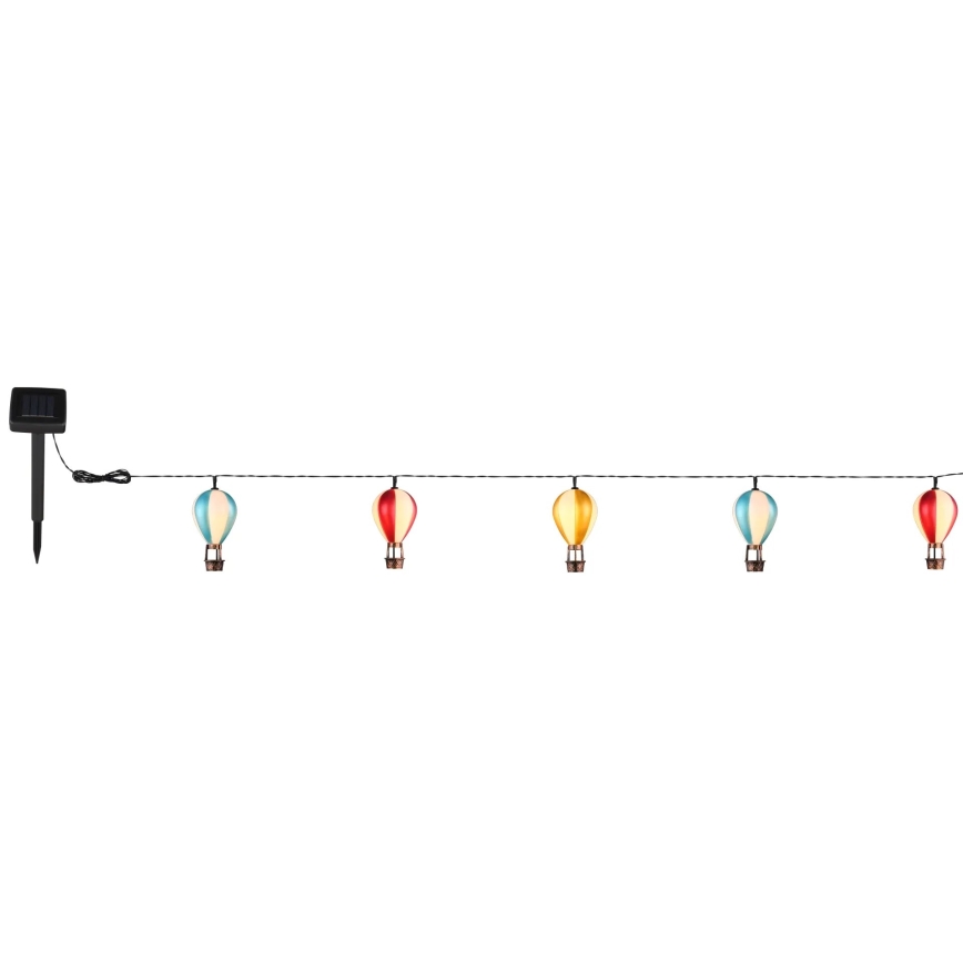 Globo - Soldrevet LED lyskæde 9xLED/0,06W/3V 390 cm IP44