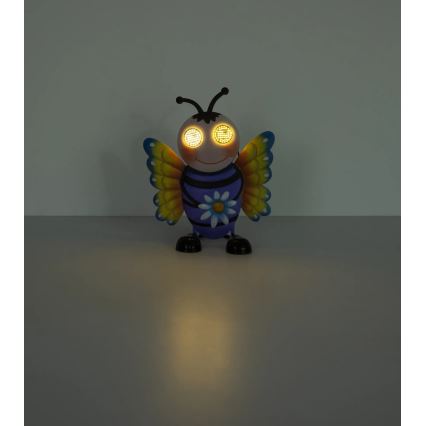 Globo - LED solcellelampe med 104 LED, 3 V, IP44, 300 mAh, bi