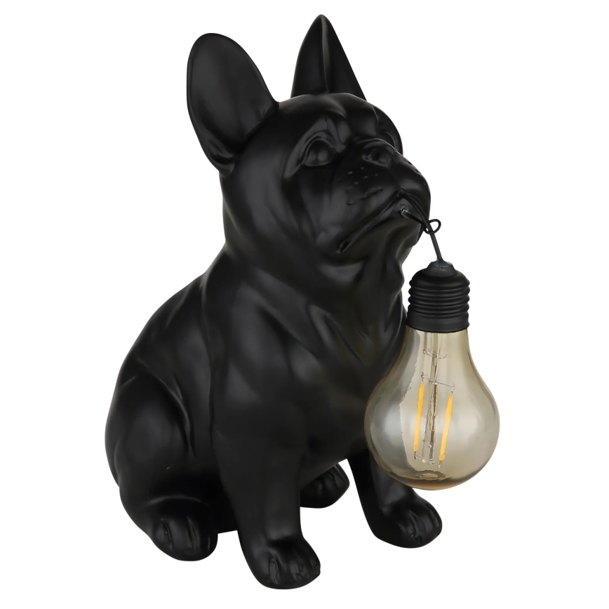 Globo - LED solcellelampe LED/3V IP44 300 mAh sort hund
