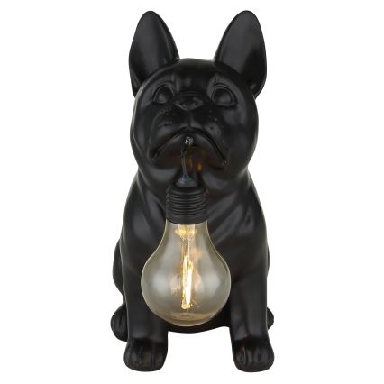 Globo - LED solcellelampe LED/3V IP44 300 mAh sort hund