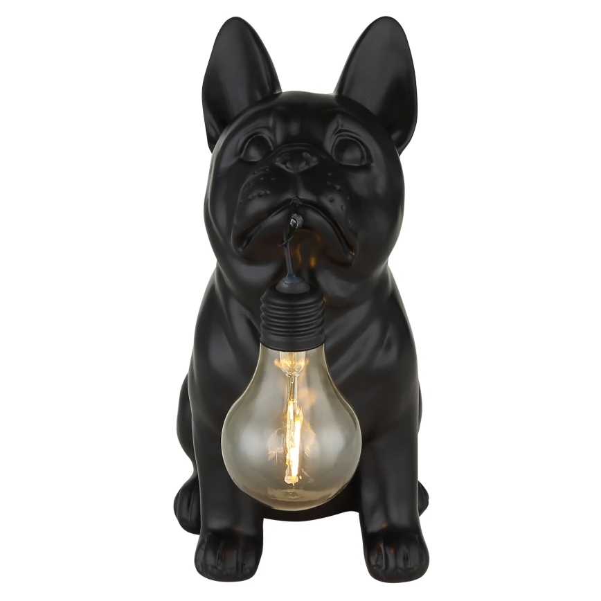 Globo - LED solcellelampe LED/3V IP44 300 mAh sort hund