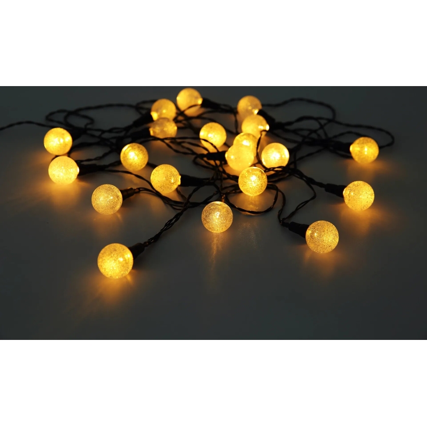 Globo - Soldrevet LED kæde m. RGB-farver 20xLED/0,06W/3V 770 cm IP44