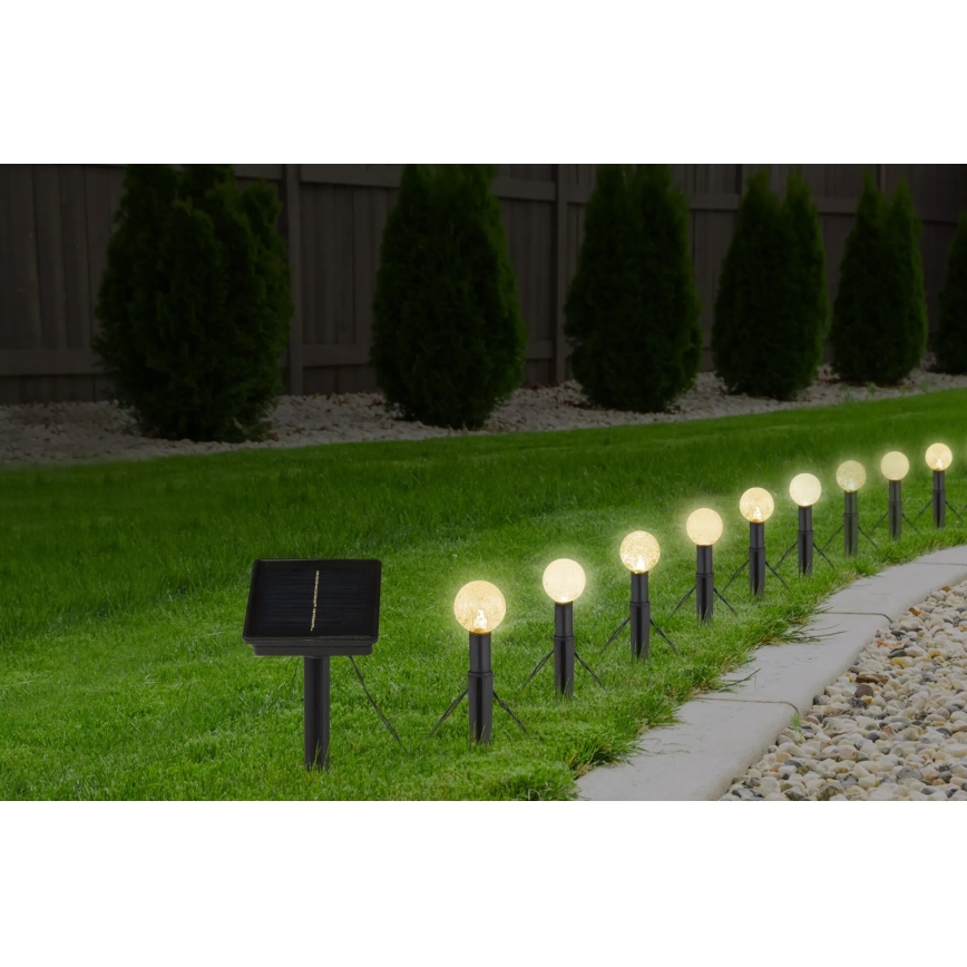 Globo - Soldrevet LED kæde m. RGB-farver 20xLED/0,06W/3V 770 cm IP44