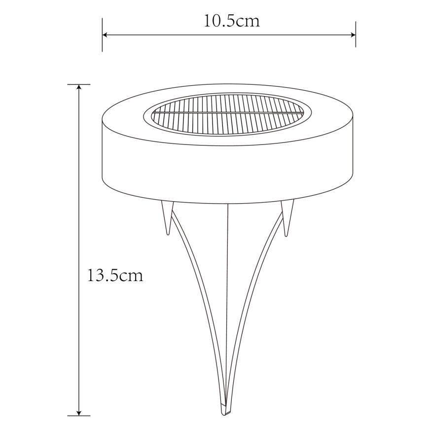 Globo - SÆT 2x LED solcellelampe LED/0,8W/3V 3200K IP44