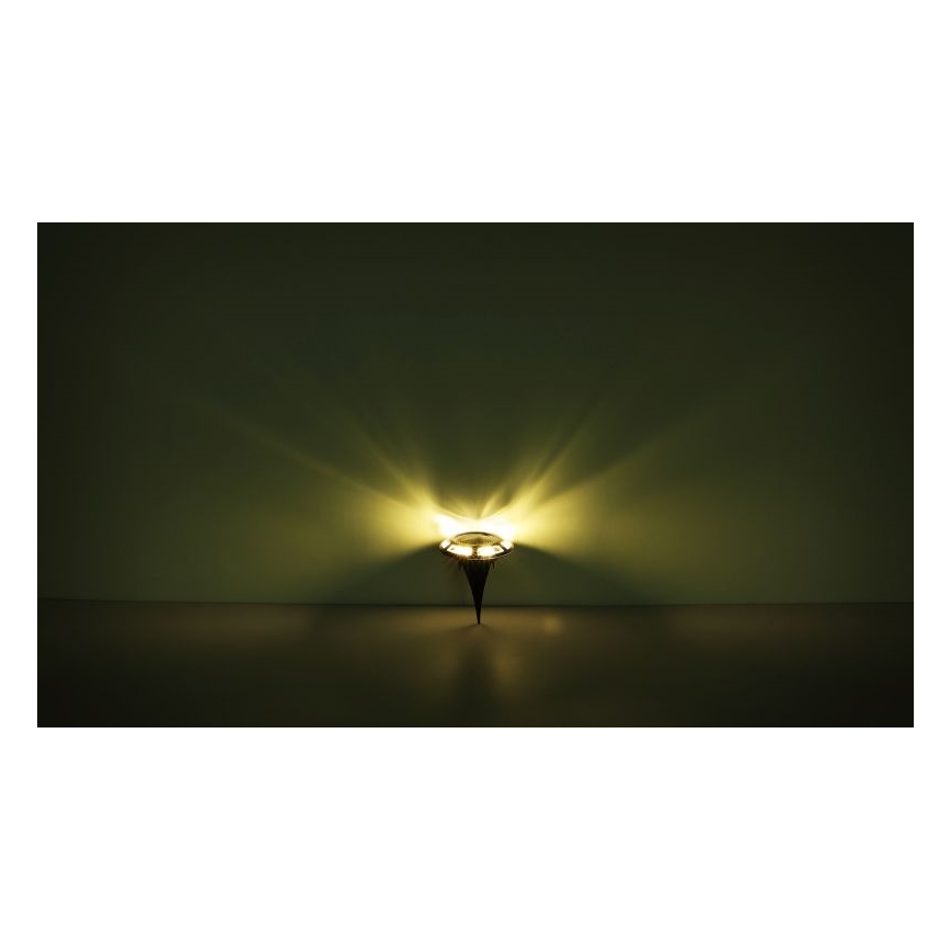 Globo - SÆT 2x LED solcellelampe LED/0,72W/3V 3200K IP44 300 mAh