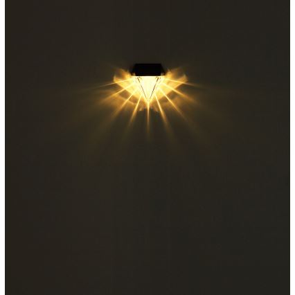 Globo - SÆT 2x Soldrevet LED væglampe LED/0,5W/3V IP44 600 mAh