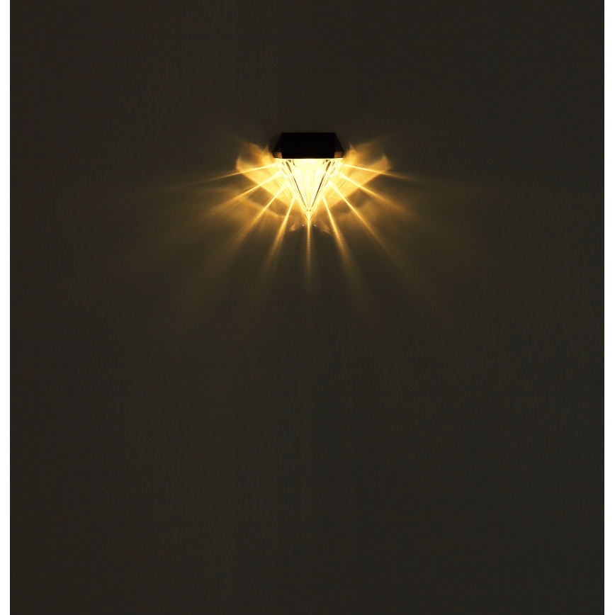 Globo - SÆT 2x Soldrevet LED væglampe LED/0,5W/3V IP44 600 mAh