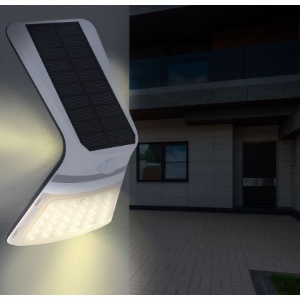 Globo - LED solcellelampe med sensor LED/3,5W/3V IP44 22,6 cm