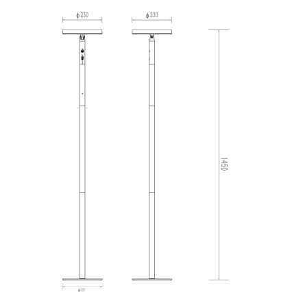 Globo - LED solcellelampe LED/6W/3,7V IP54