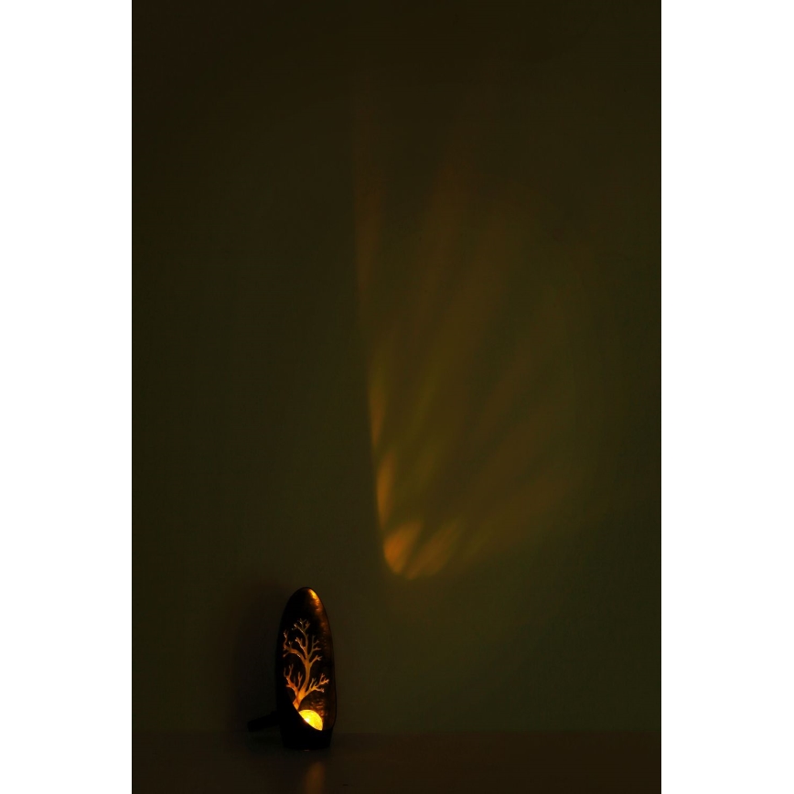 Globo - LED solcellelampe LED/0,06W/3,2V IP44 200 mAh træ