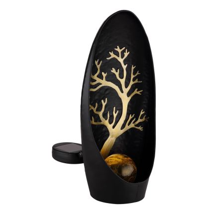 Globo - LED solcellelampe LED/0,06W/3,2V IP44 200 mAh træ