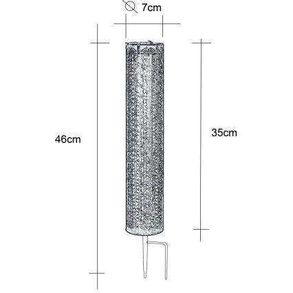 Globo - LED solcellelampe LED/0,06W/3,2V 3000K IP44 300 mAh