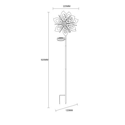 Globo - Soldrevet LED dekoration LED/0,06W/3,2V IP44