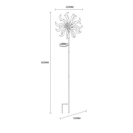 Globo - Soldrevet LED dekoration LED/0,06W/3,2V IP44